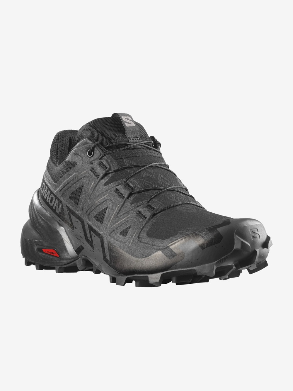 SALOMON SPEEDCROSS 6 Trail Running Shoes Black Women’s 7.5 NEW - Picture 5 of 5